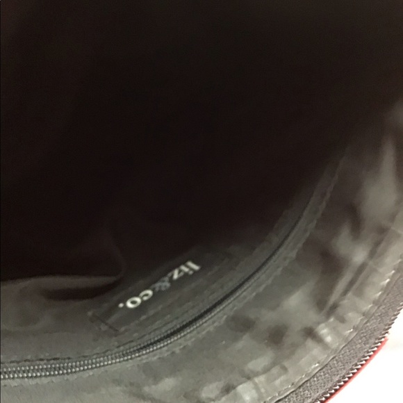 LIZ & CO, bucket bag, w/front wallet and long 30" cross body strap,   black - Picture 6 of 6